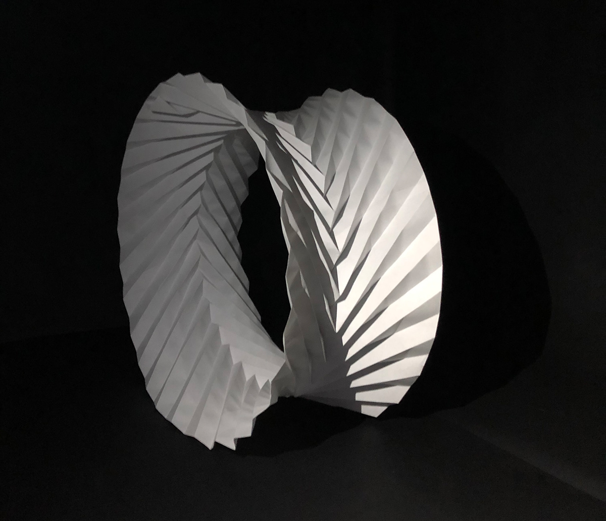 circularity dynamics movement paper Installation Art
