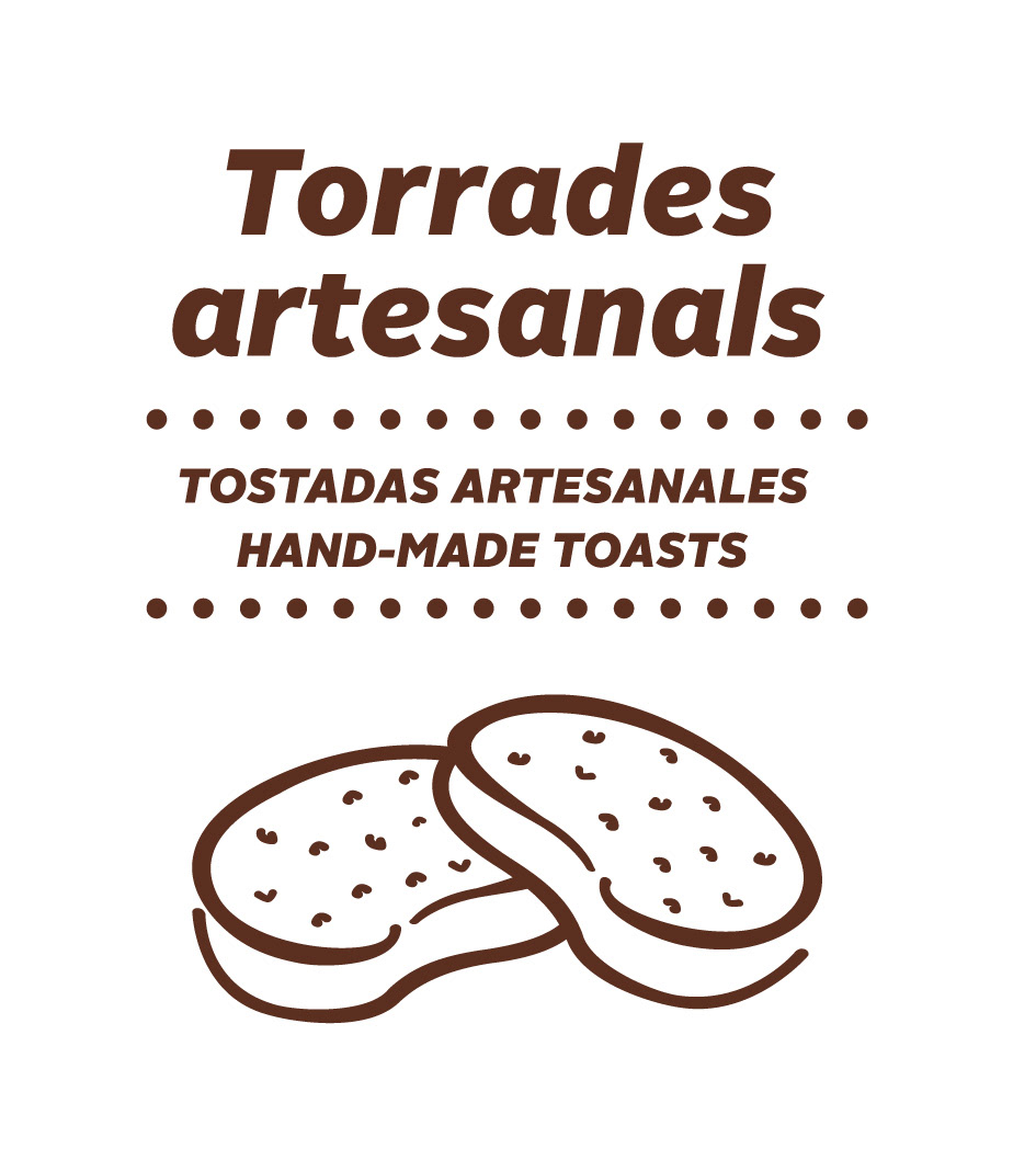 T'olis Pack toasts handmade yellow brand logo