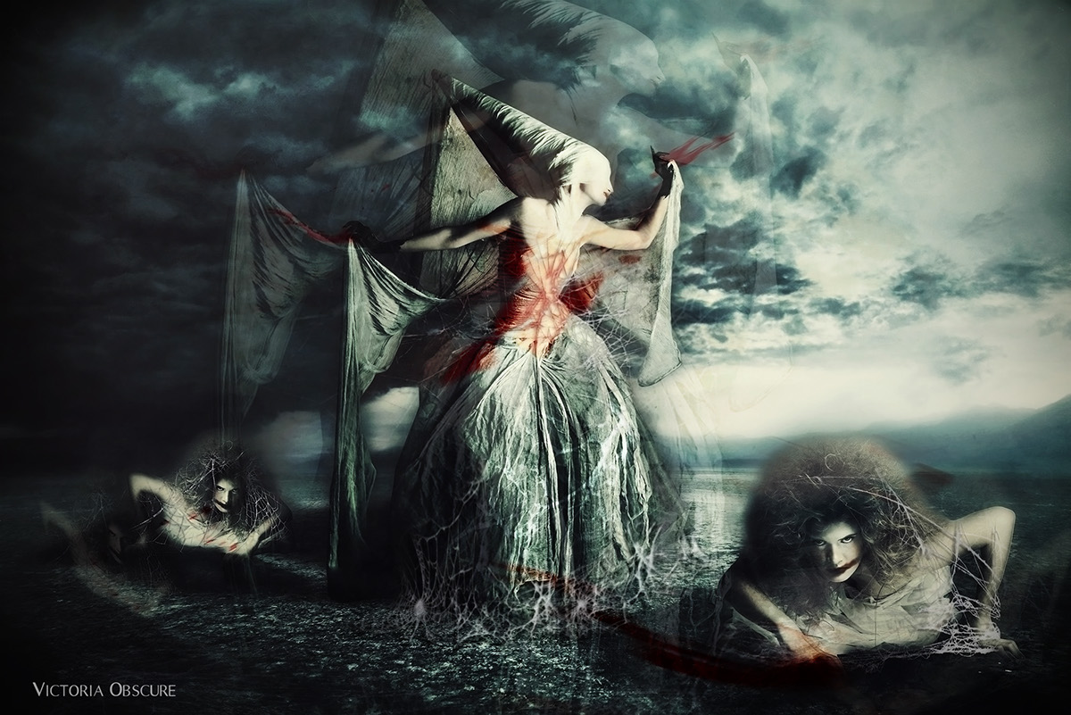 nightmares creepy morbid surreal fantasy dark dream Photo Manipulation 