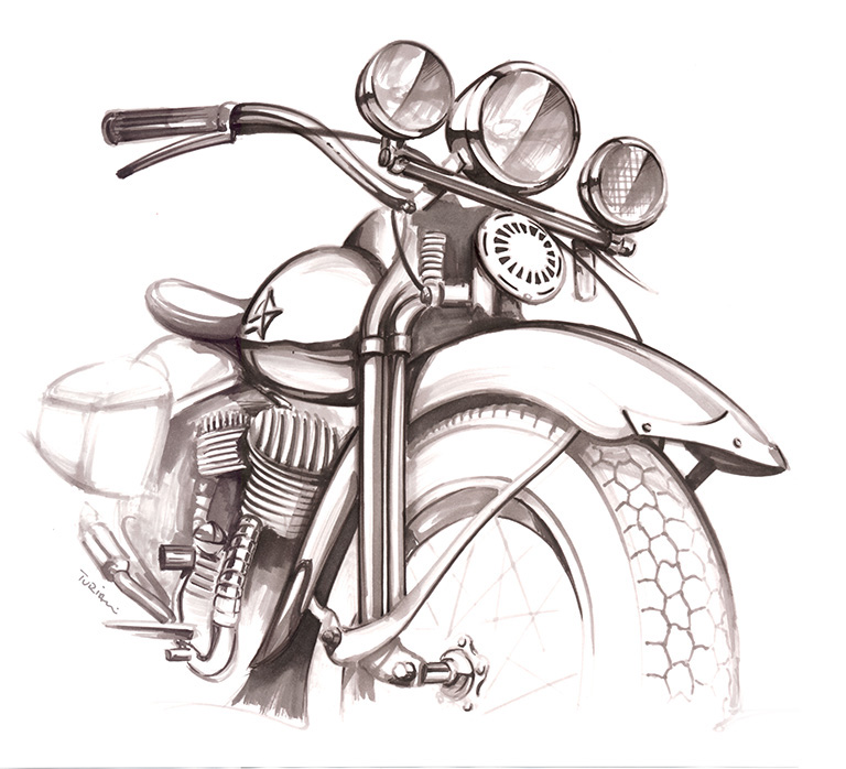 motorcycles Freetime sketch automotive  
