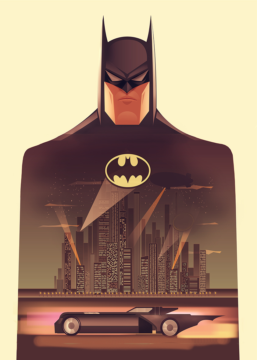 BATMAN the animated series - Poster vector on Behance