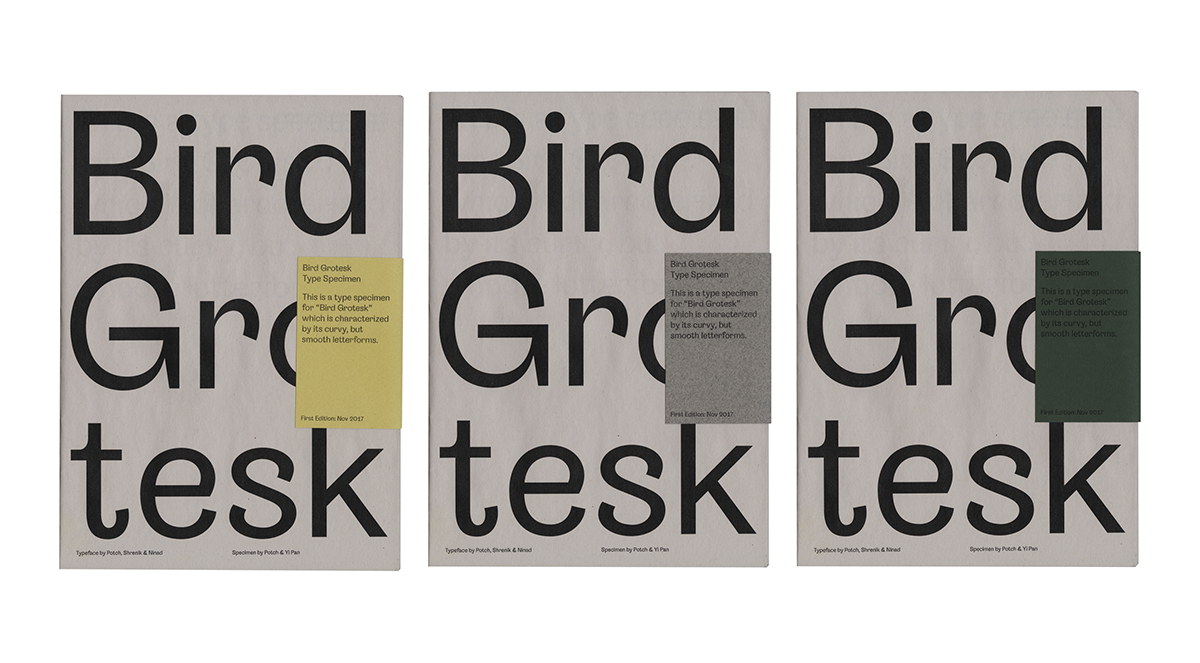 Typeface Typespecimen ILLUSTRATION  bird grotesk font sans serif adobeawards