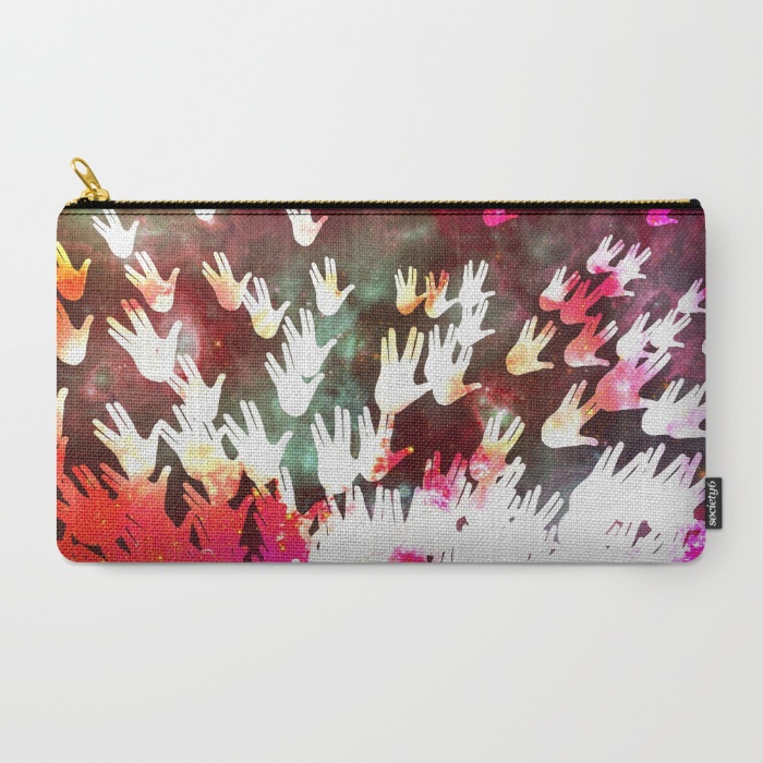 Space  humanely alien galaxy space travel spaceflight Astronautics spok hand hands spaceship milky way remter society6 RedBubble
