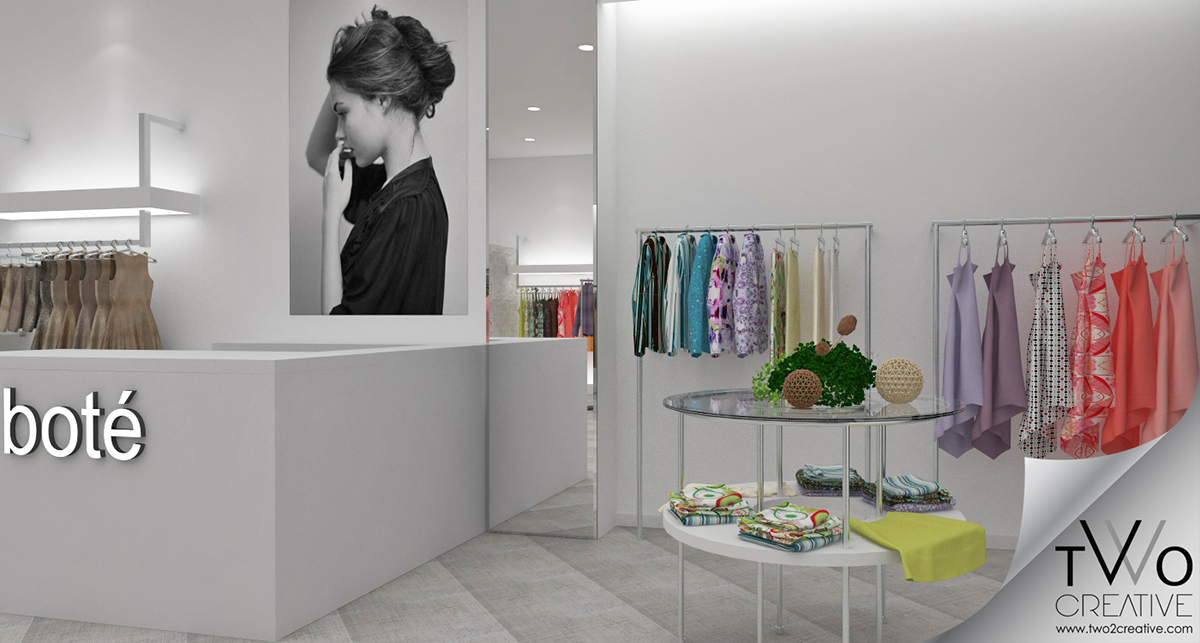 3d Visualisation Interior Fashion Store