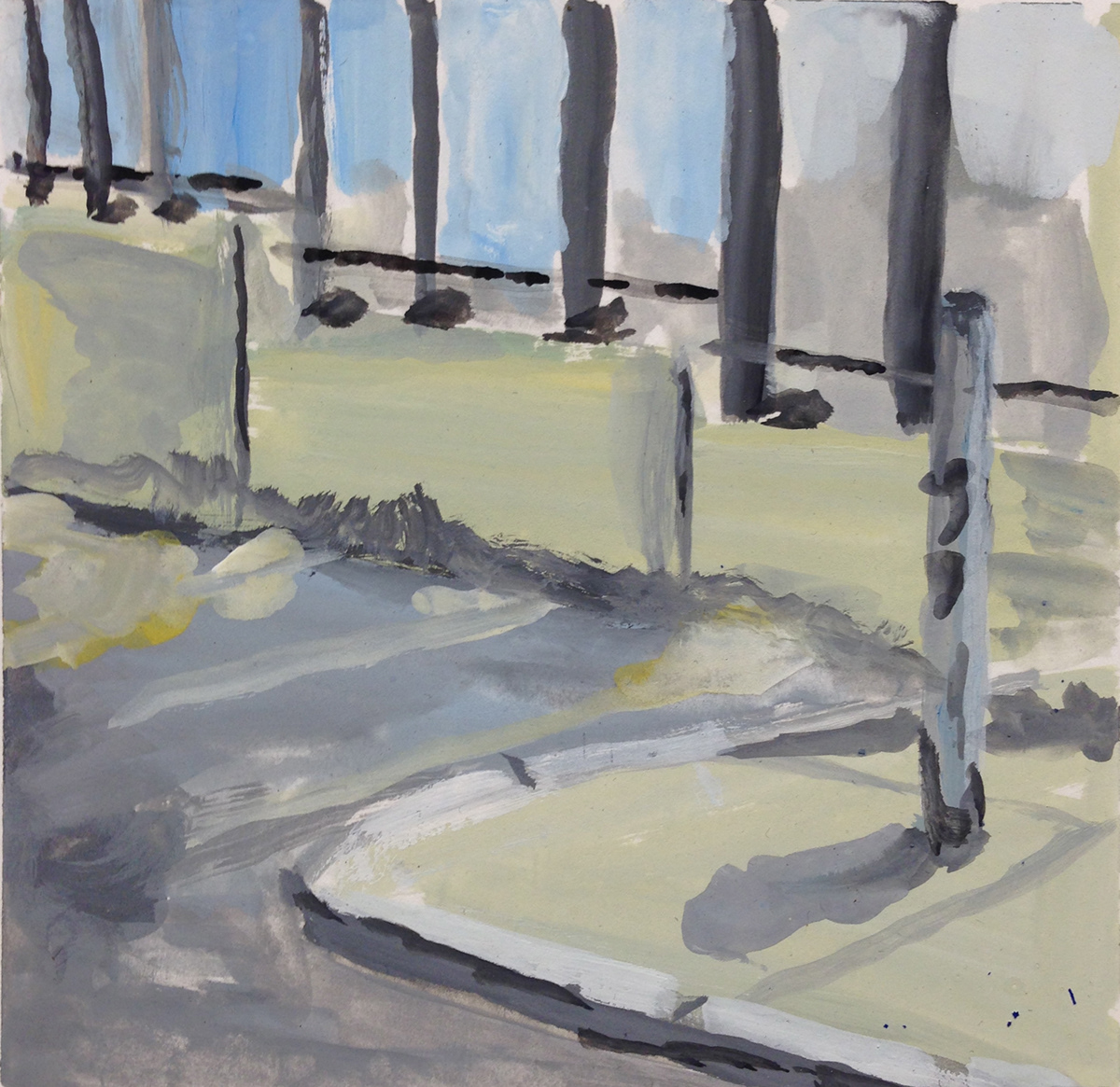 gouache outlets studies small painting plein air observation
