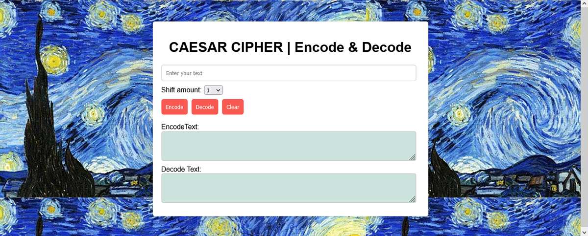 Web Caesar Cipher