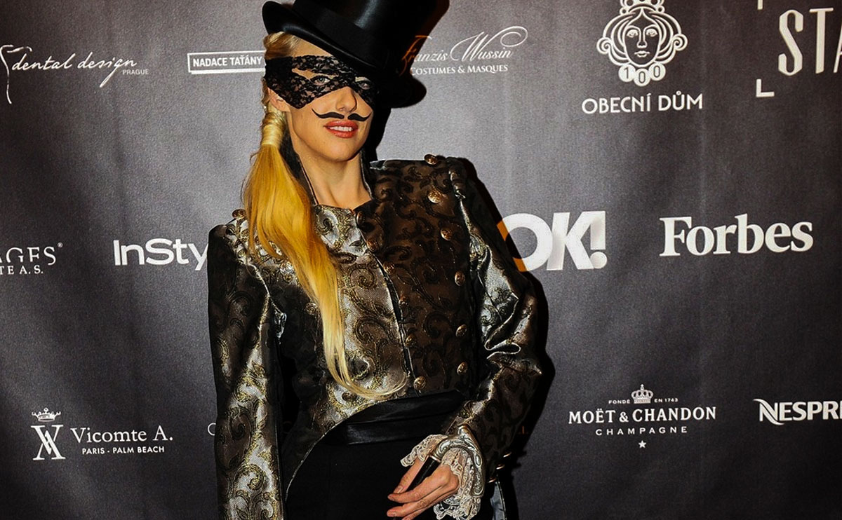 Masquerade logo prague social event Gala ball luxurious mask