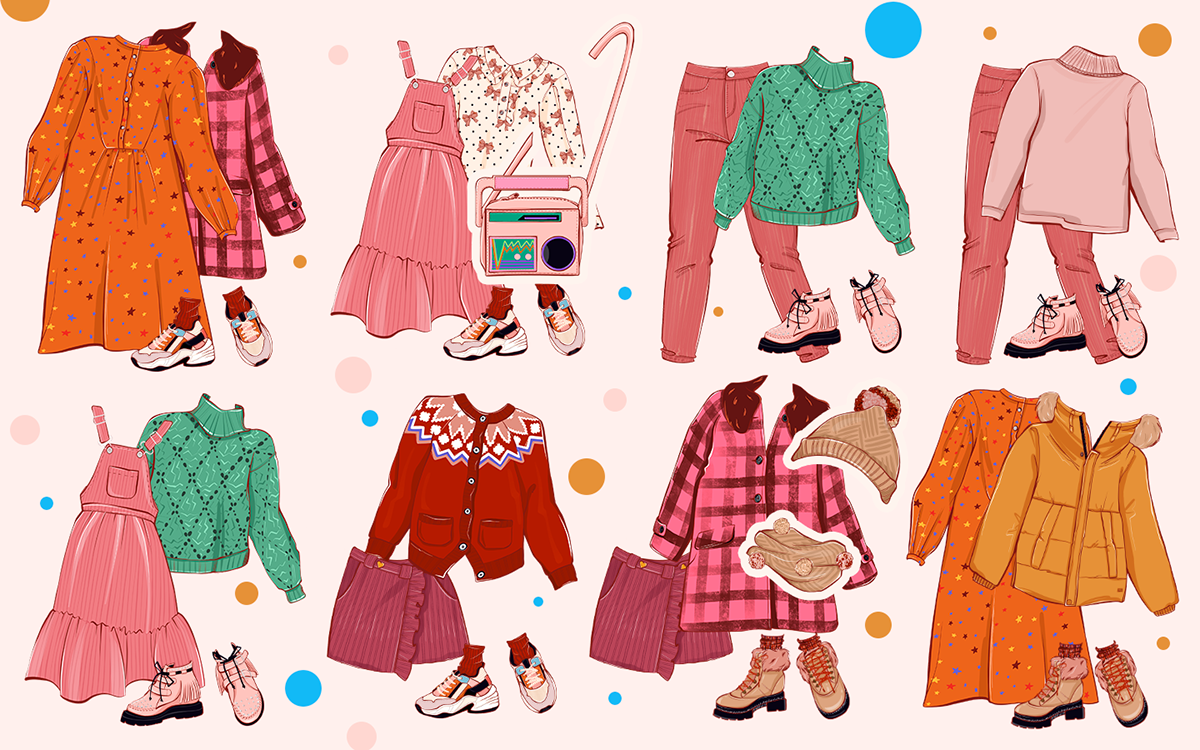 PERSONALIZED PAPER DOLL WITH TREND CAPSULE WARDROBE on Behance
