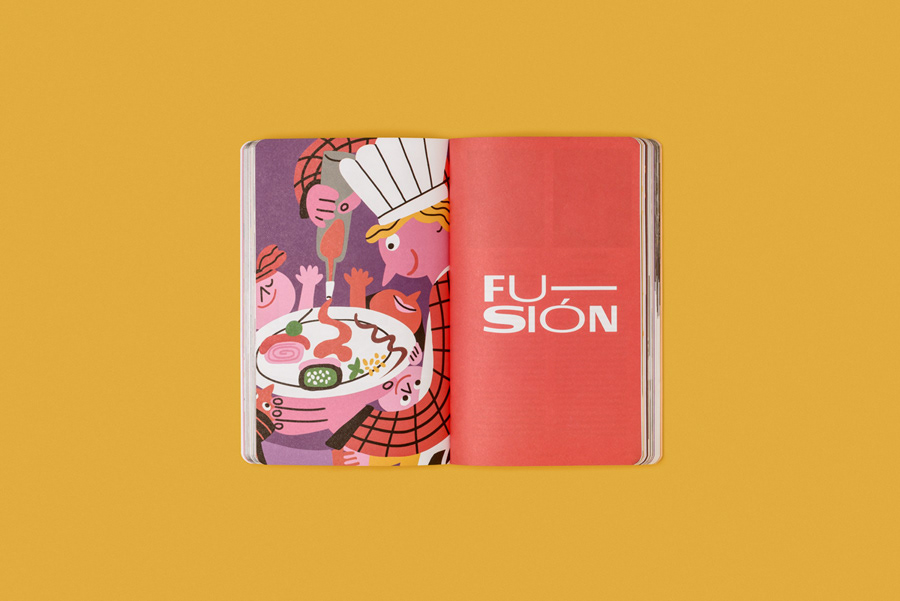 artwork book editorial foodie graphic design  Guide identity ILLUSTRATION  printed valencia