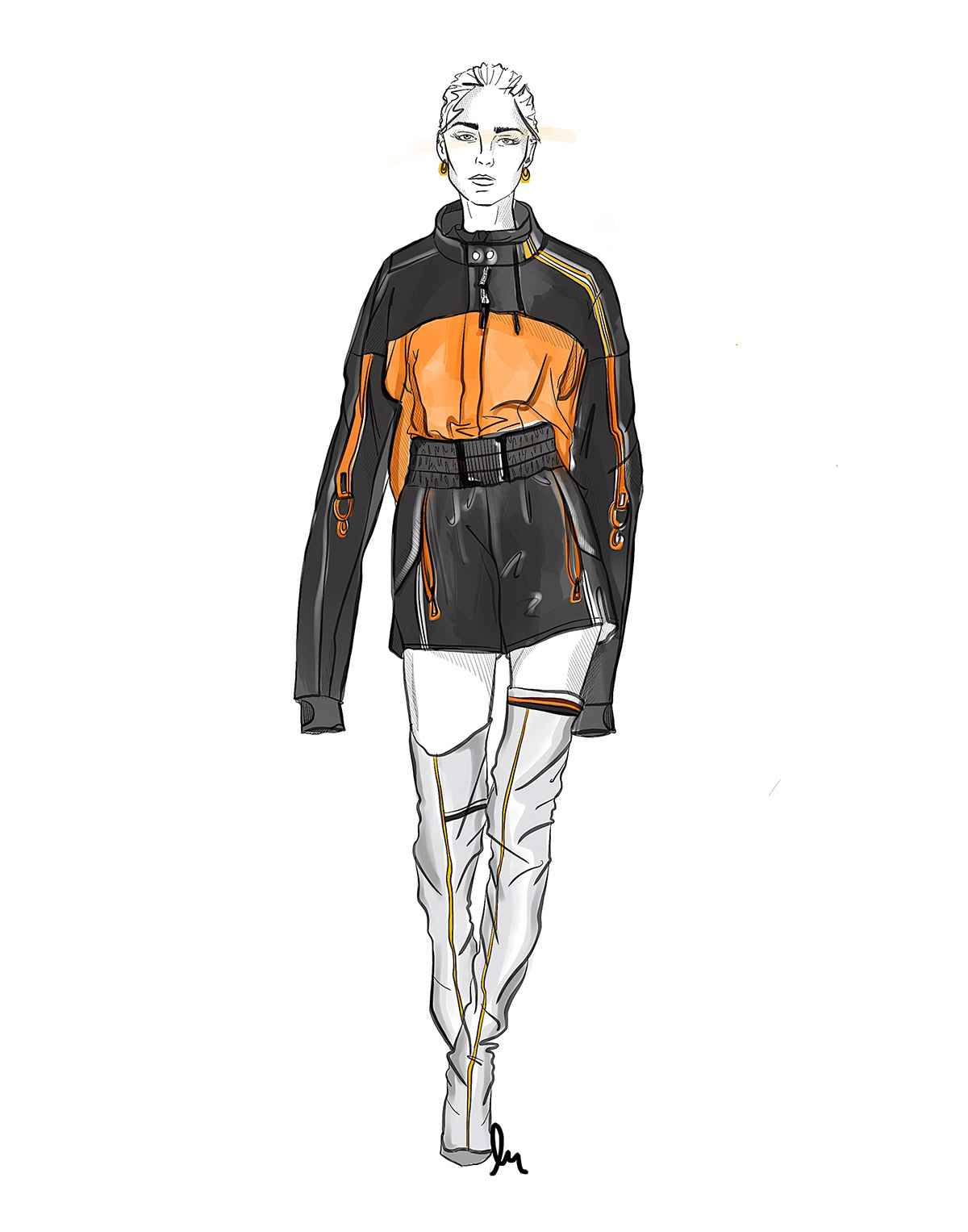 ILLUSTRATION  Fashion  apparel sketchbook pro Procreate design fashion design Apparel Design fashion illustration