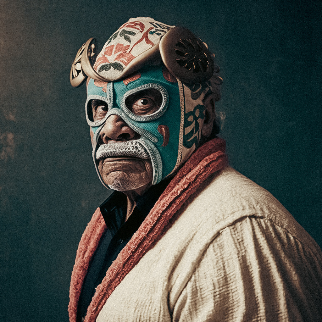 ai artificial intelligence concept Digital Art  lucha libre mexico Wrestling
