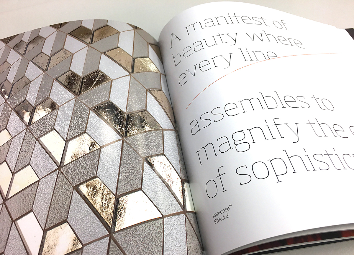 immense mosaic glass brochure