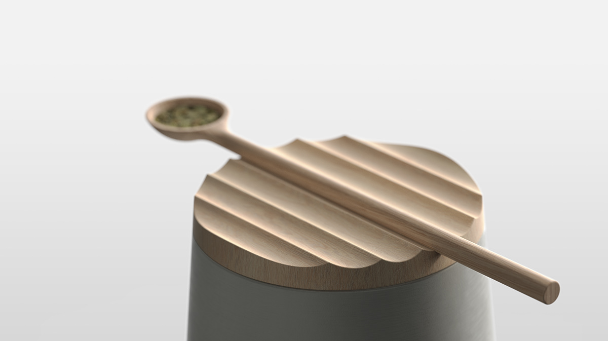 wave on wave tea ceramic wood craft design product Adobe Portfolio
