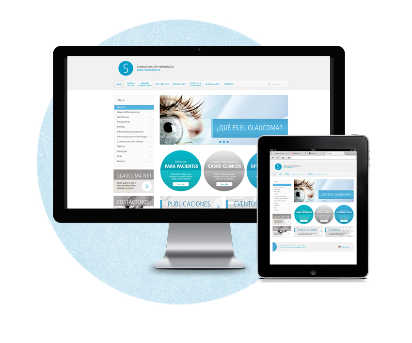 Website ophthalmologist web-design design