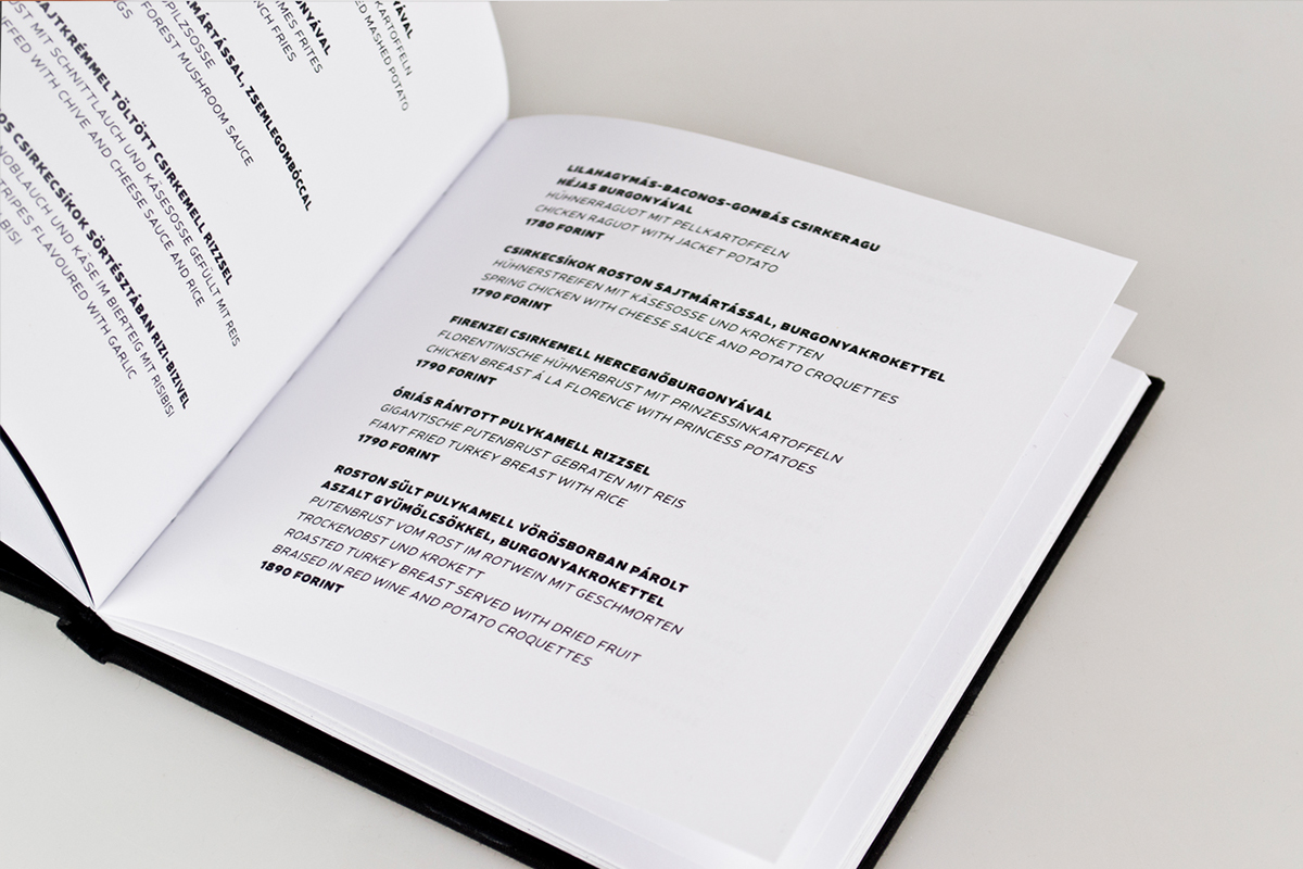 graphic design menu RENATO molnar sopron AMI print book type lettering pictogram Icon vector