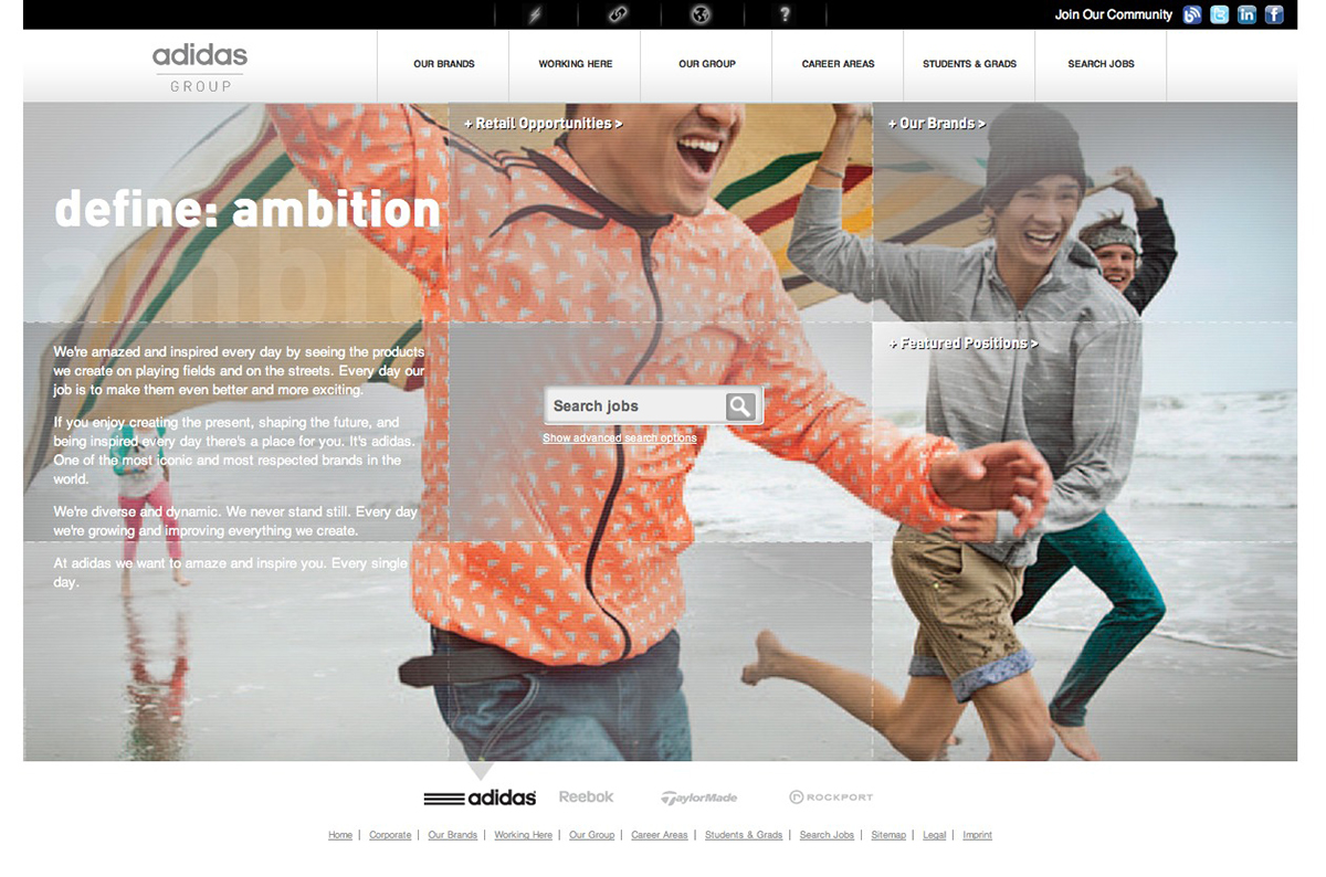 adidas employee website