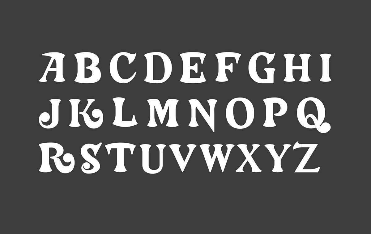 Typeface identity museum pattern