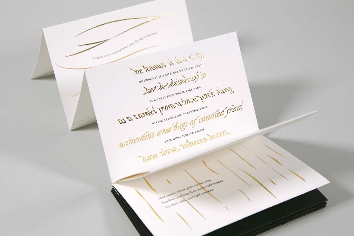 book design publication graphic design  typography   foil gold type