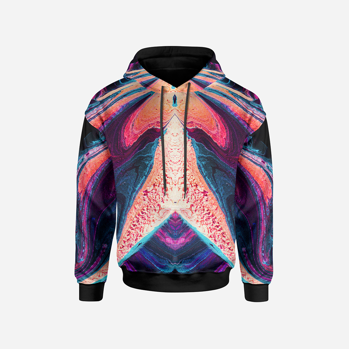 Adobe Portfolio Clothing hoodie jacket graphic texture paint psychedelic design pattern