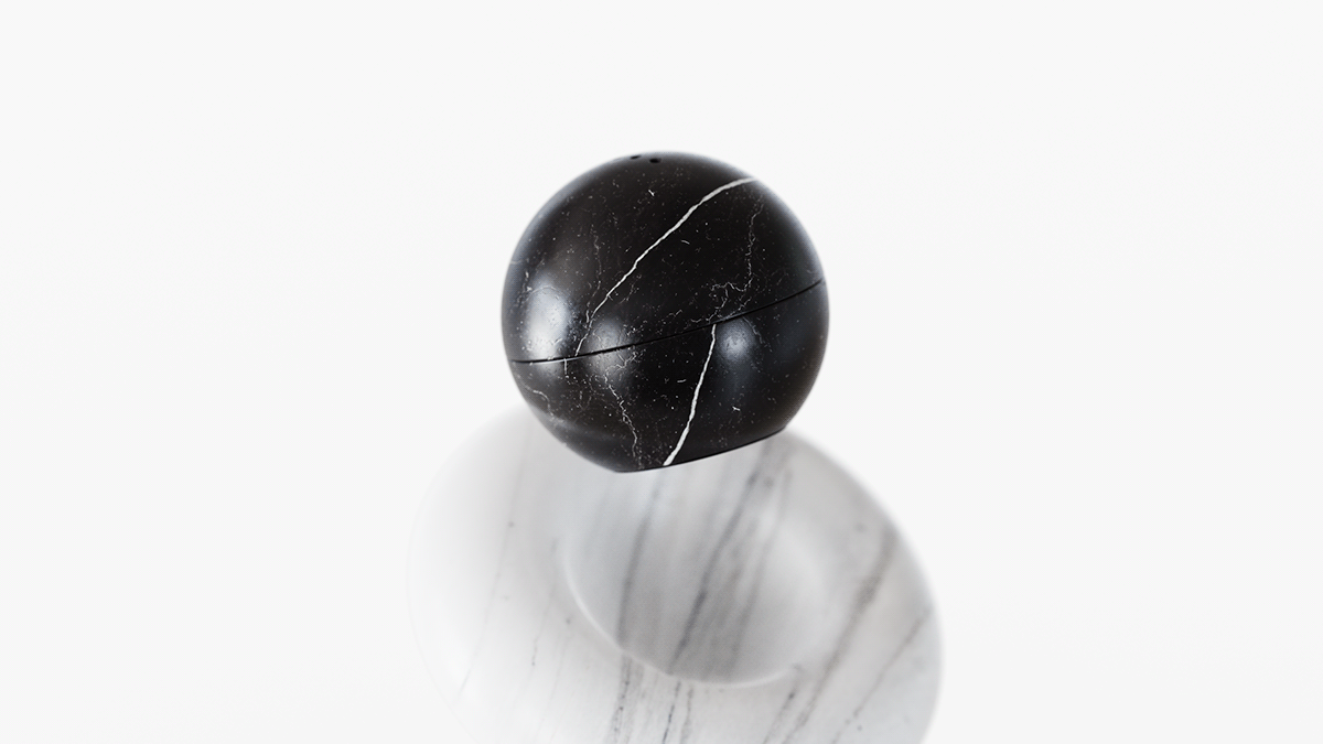 3D design industrial design Marble product product design Render shaker KITCHENWARE industrial