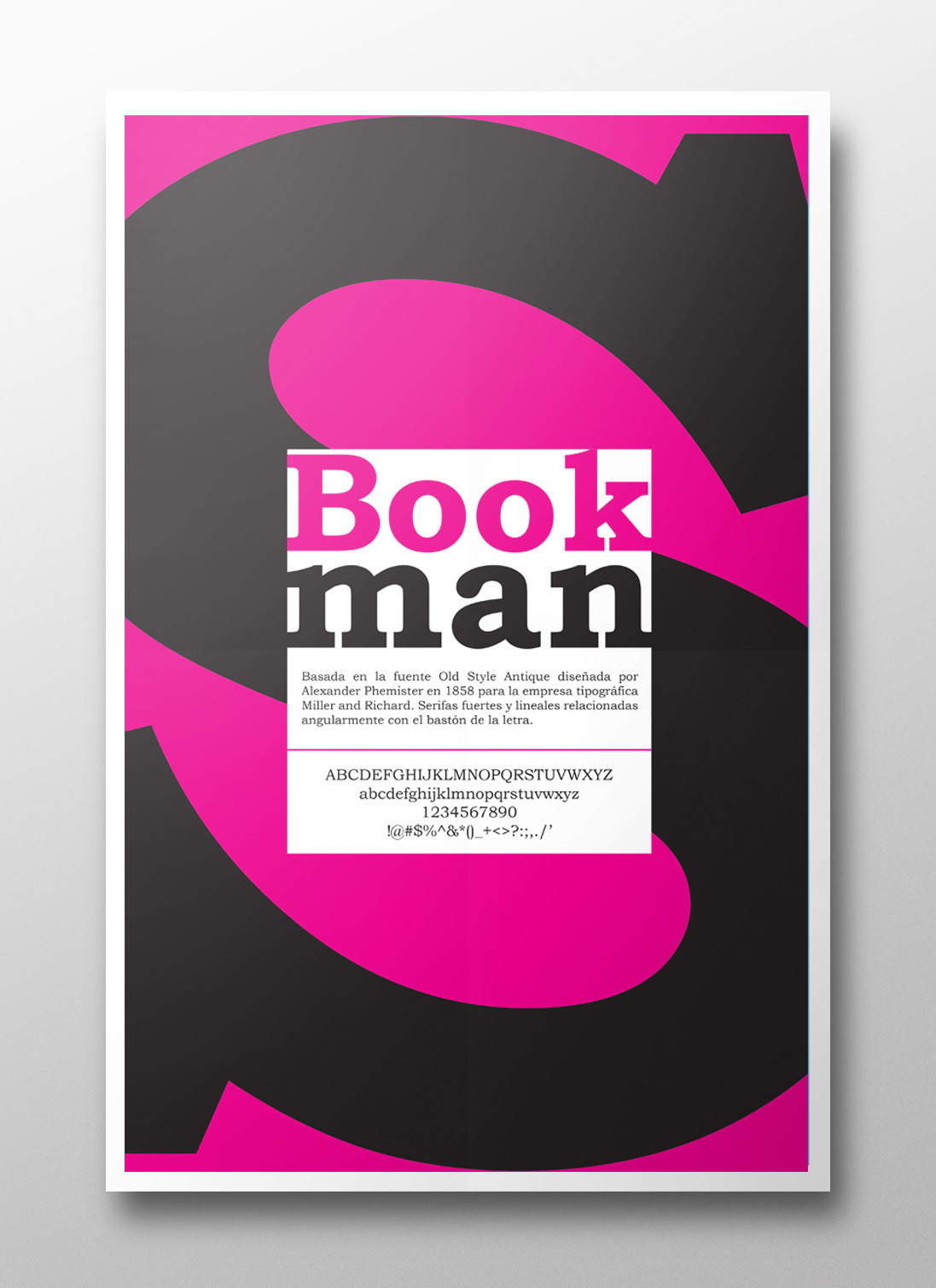 rockwell Garamond Bookman revolution poster tipografia