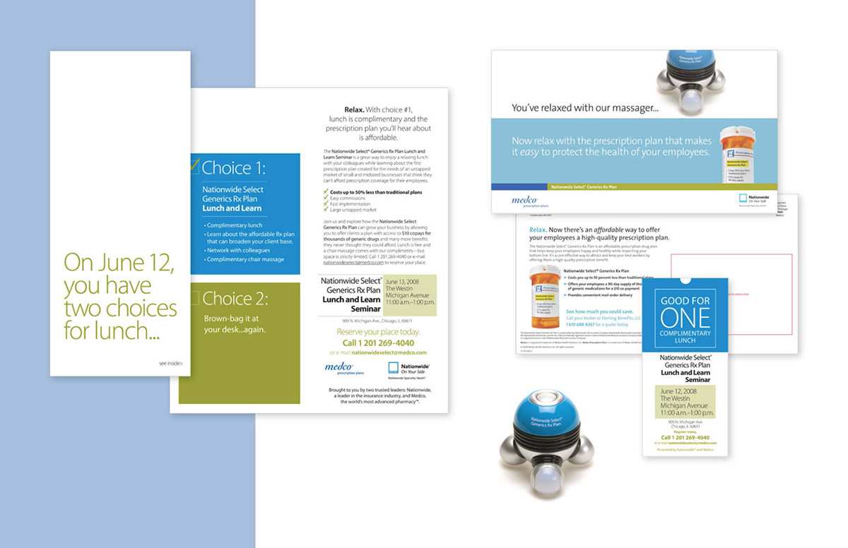 design  marketing Direct mail b2b healthcare pharmacy Events