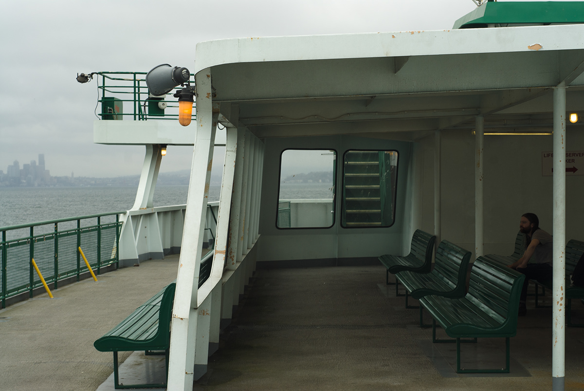 seattle Bainbridge Island wa Washington ferry boat city Street