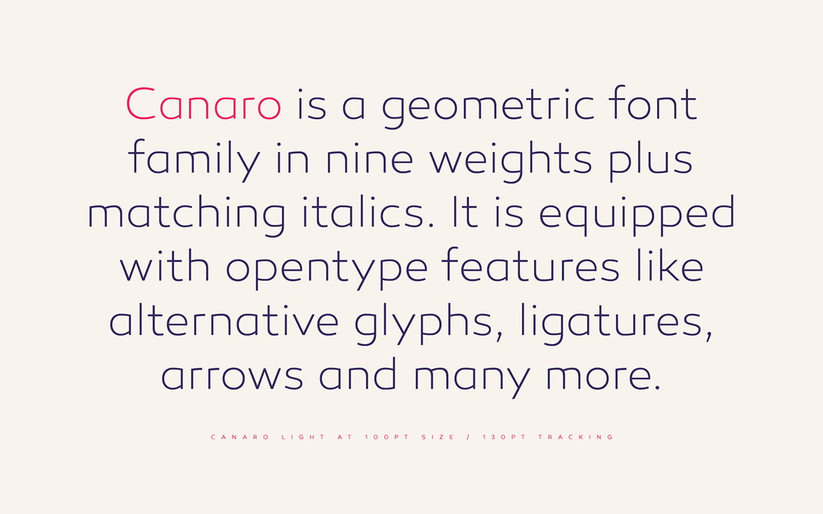 type design typedesign Typefamily family canaro font berlin germany Retro modern geometric corporate app