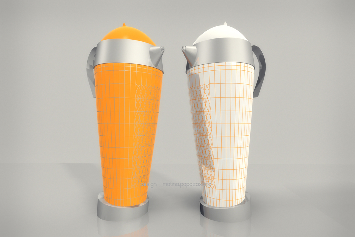 jug product design bird Inox tableware jug water water houseware homeware 3D 3DDesign matina  papazaxaria