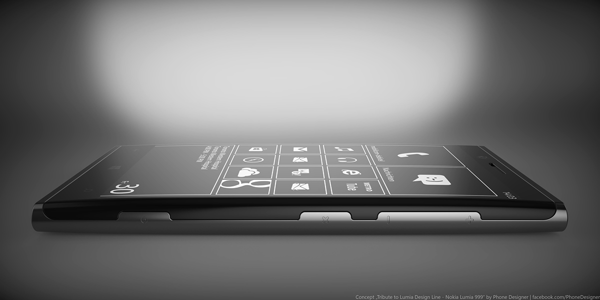 Nokia Lumia 999 Lumia 999 concept phone smartphone windows phone 8 Phone Designer phone