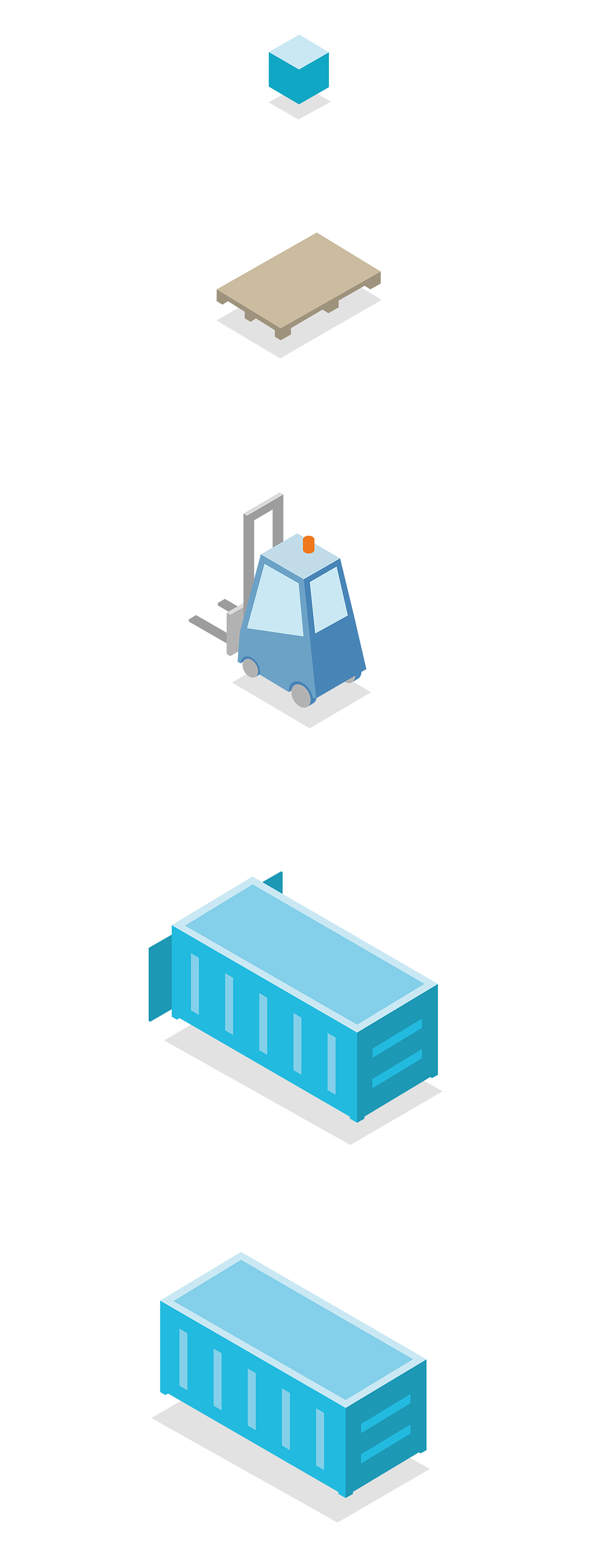 boat container apps business card application blue sea flat Web Icon Picto flat design