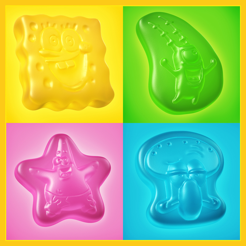 Candy  treats nickelodeon sponge bob gummies Patrick Squidward plankton
