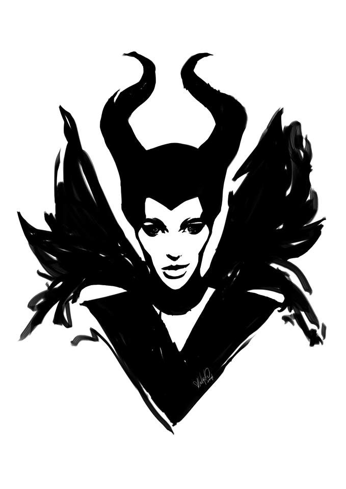After watching Maleficent and i decided to draw her.