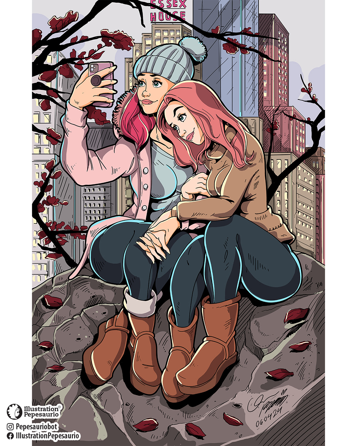 ILLUSTRATION  girls Comic Book Graphic Novel comc