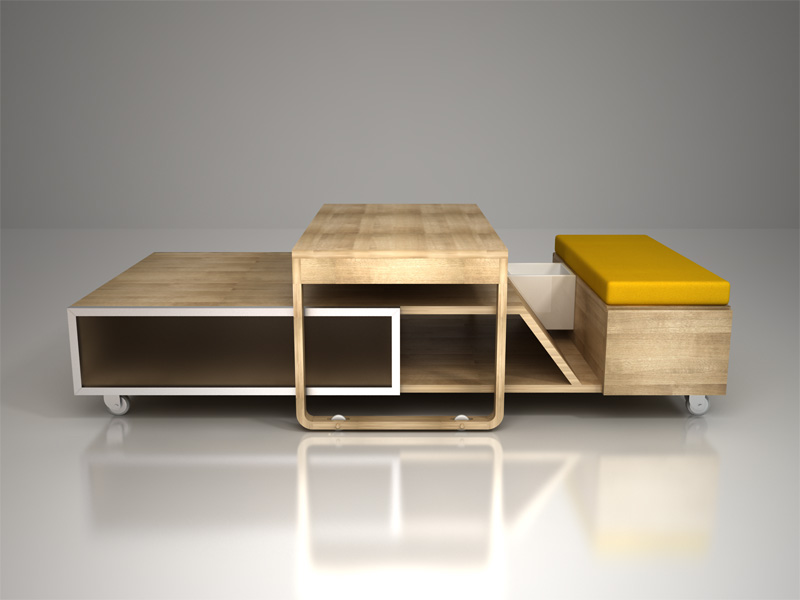 living up mobiliario de madera mesa mesa auxiliar mesa de centro madera