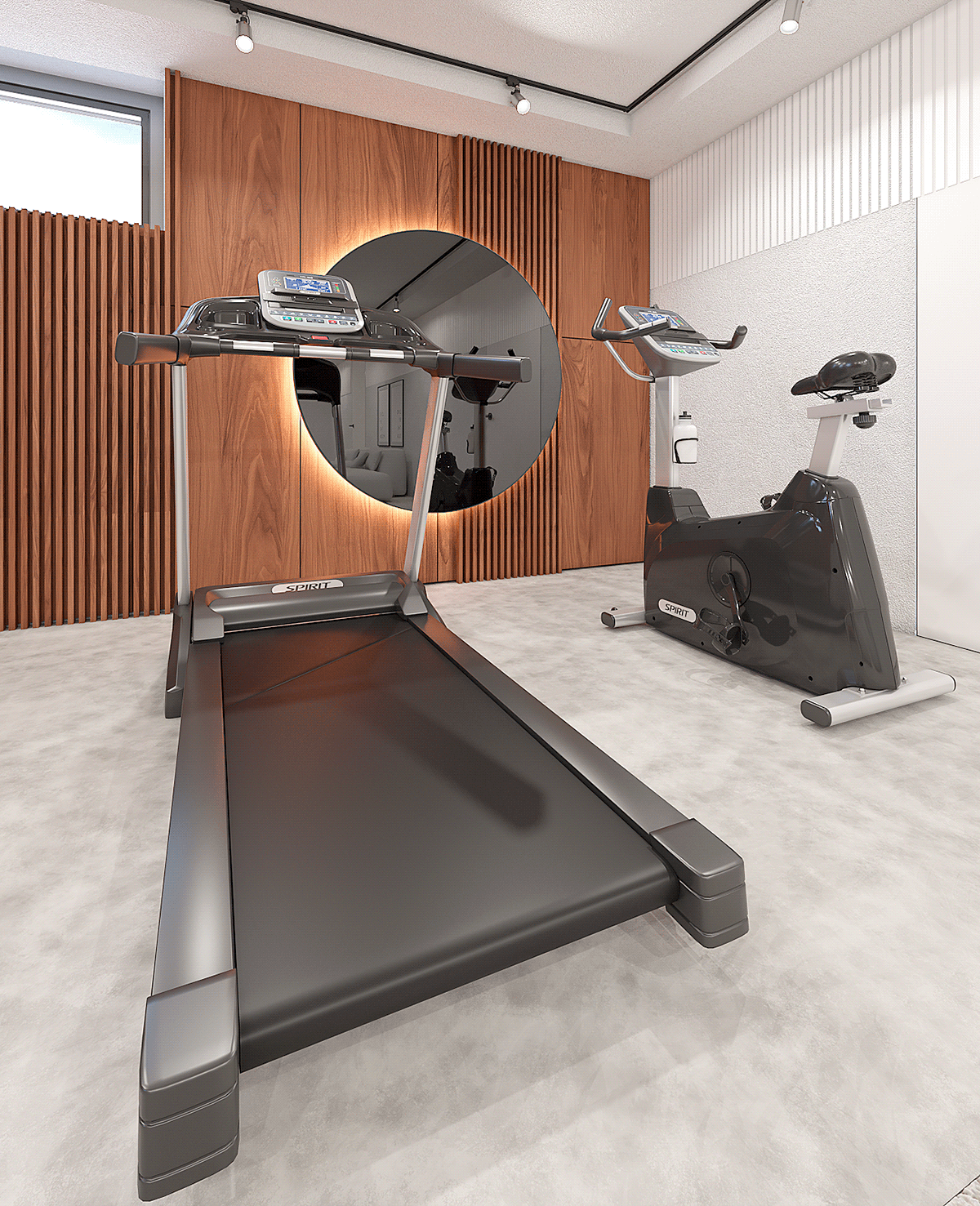 3D 3ds max 3dsmax Interior interior design  Render visualization Визуализация интерьера интерьер спортзал