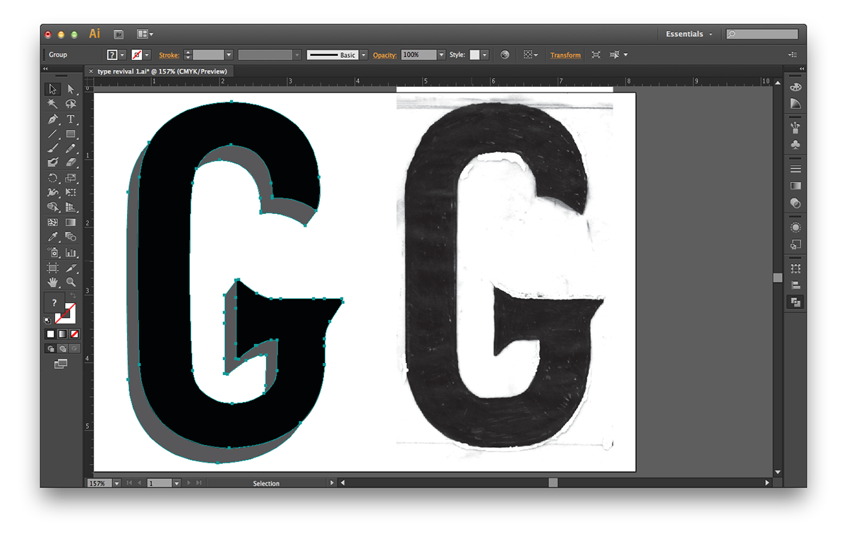 type face font design revival type specimen serif sva