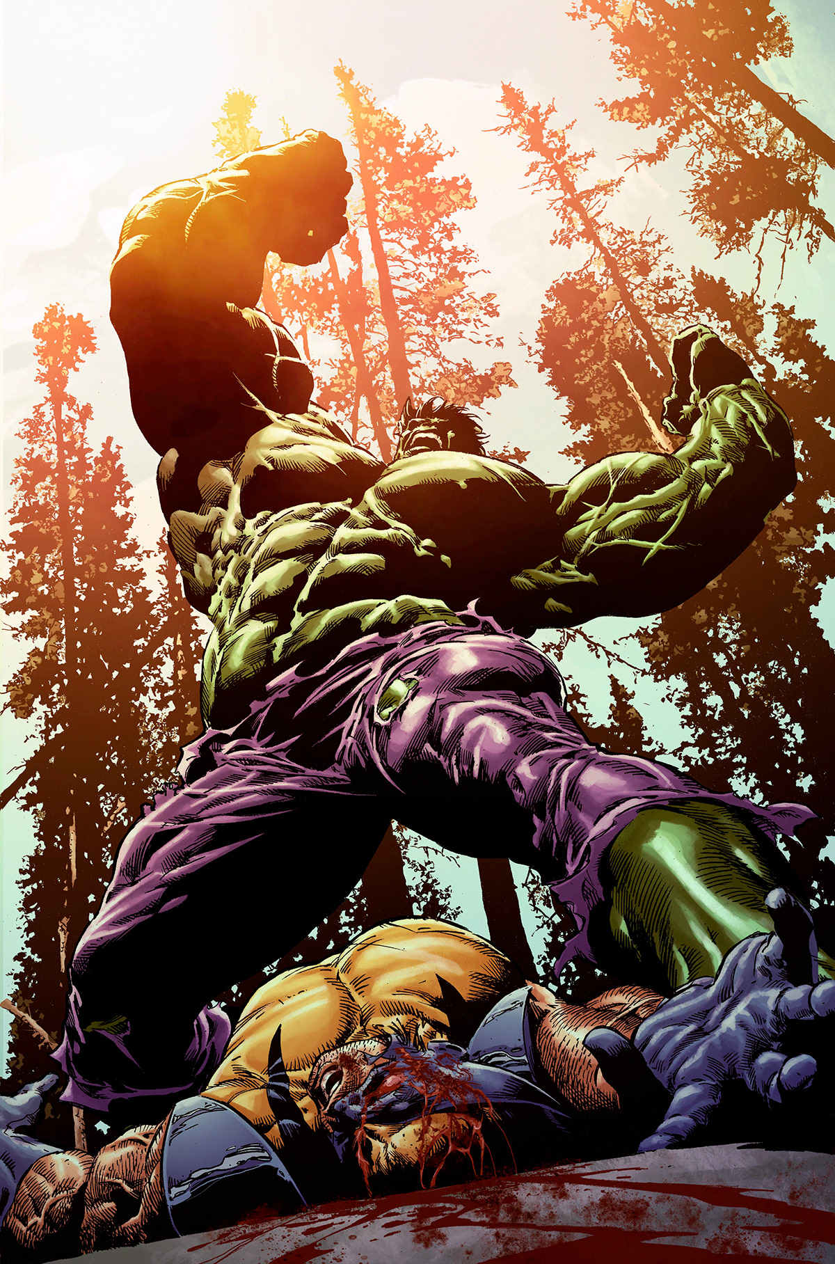 artwork comics Digital Art  Hulk marvel marvelcomics wolverine