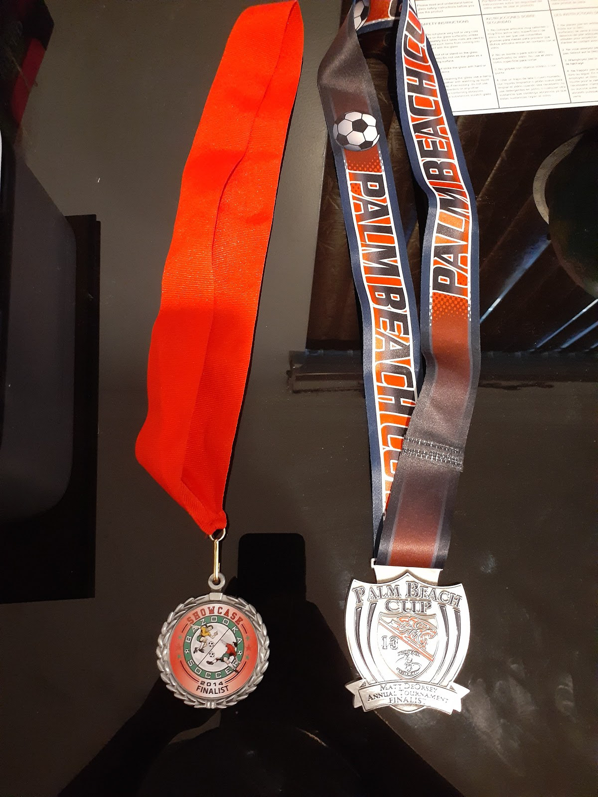 Madisson Ledan soccer medals