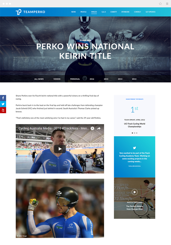 sports Cycling Bicycle landing page Web Design  Website blue squares Blog official