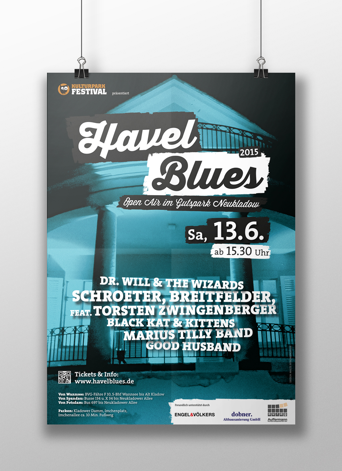 berlin poster blues typo