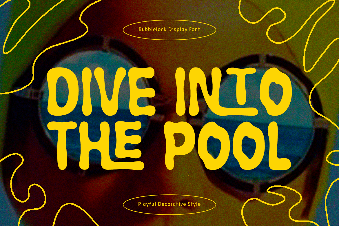 interlocking Ligatures typography   font Typeface Display Playful summer Advertising  Fun