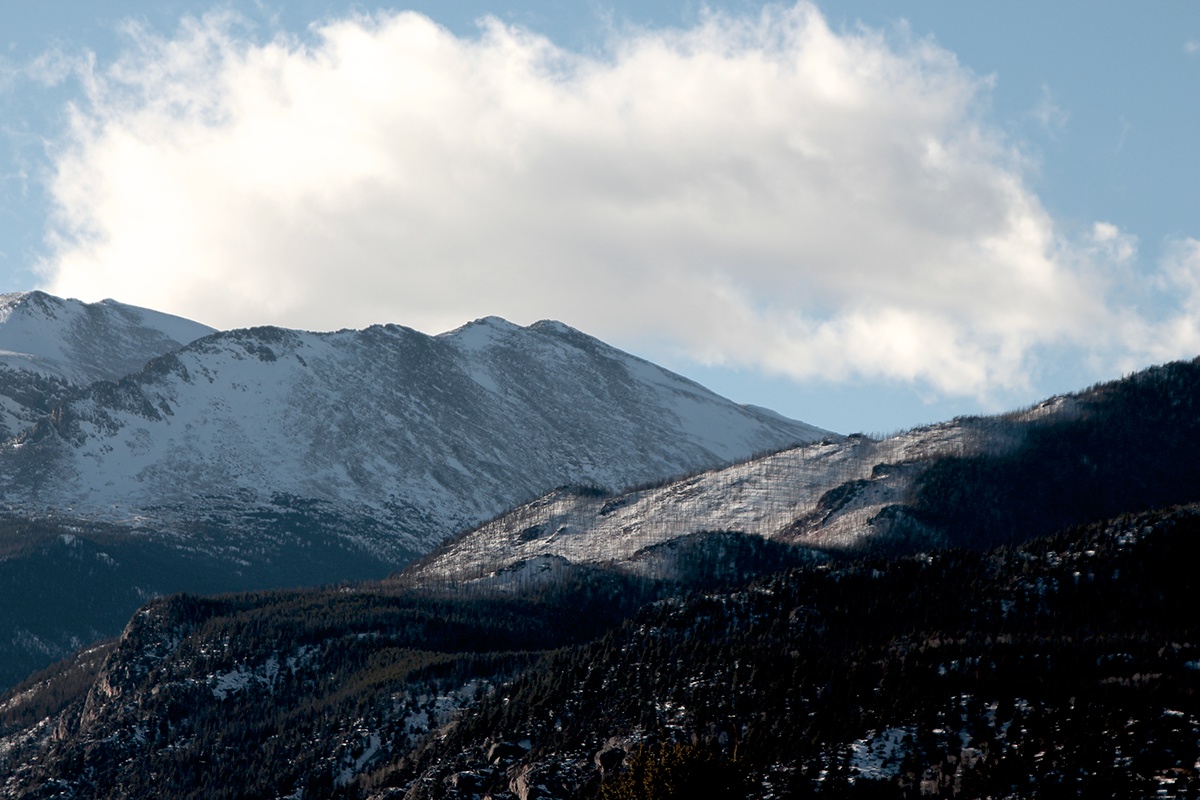 mountains Colorado snow peaks