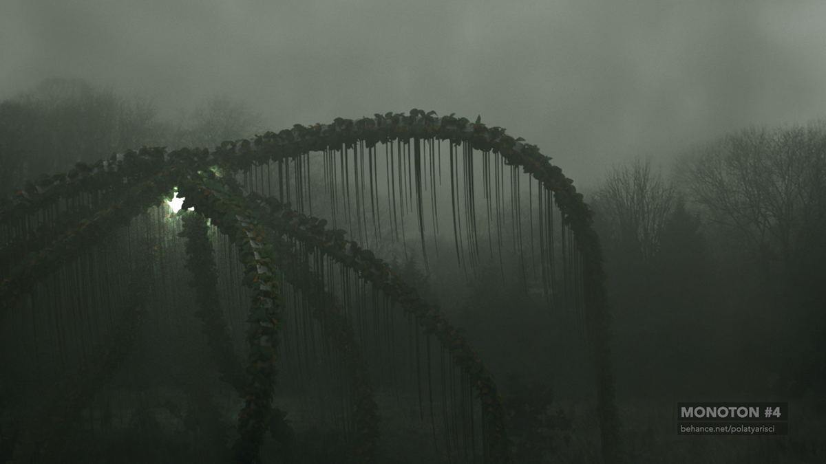 3D Character design  atmosphere fog spooky desperate realistic render octane cinema 4d