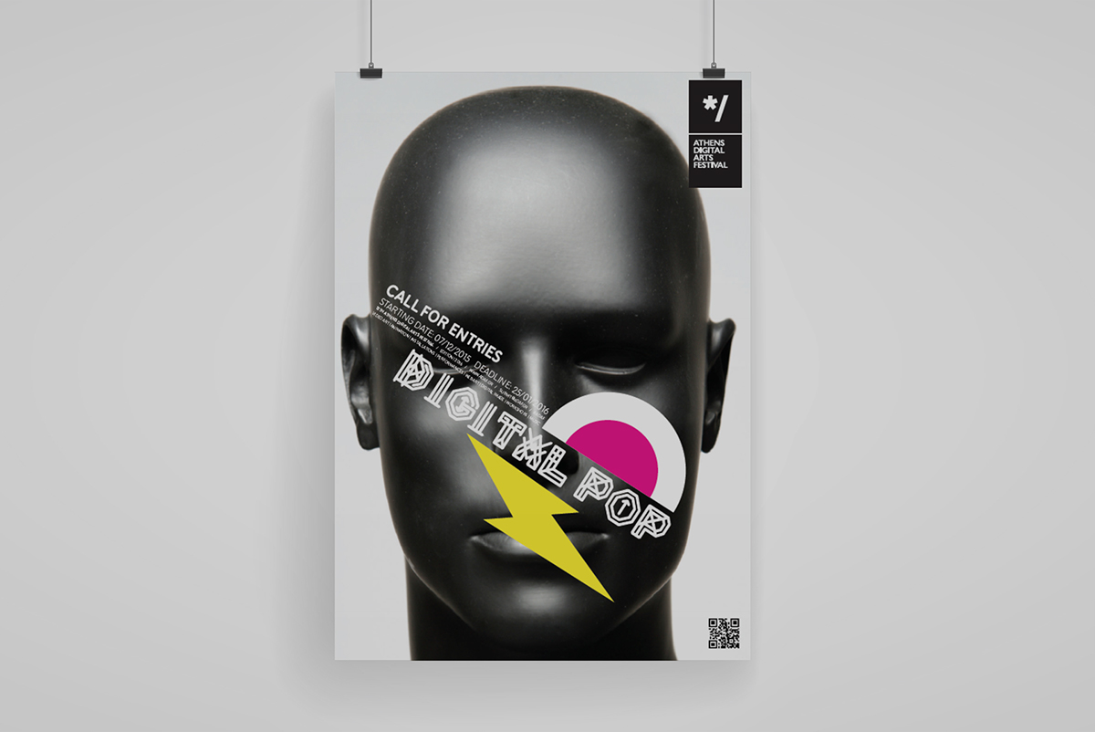 ADAF poster art direction  festival athens identity