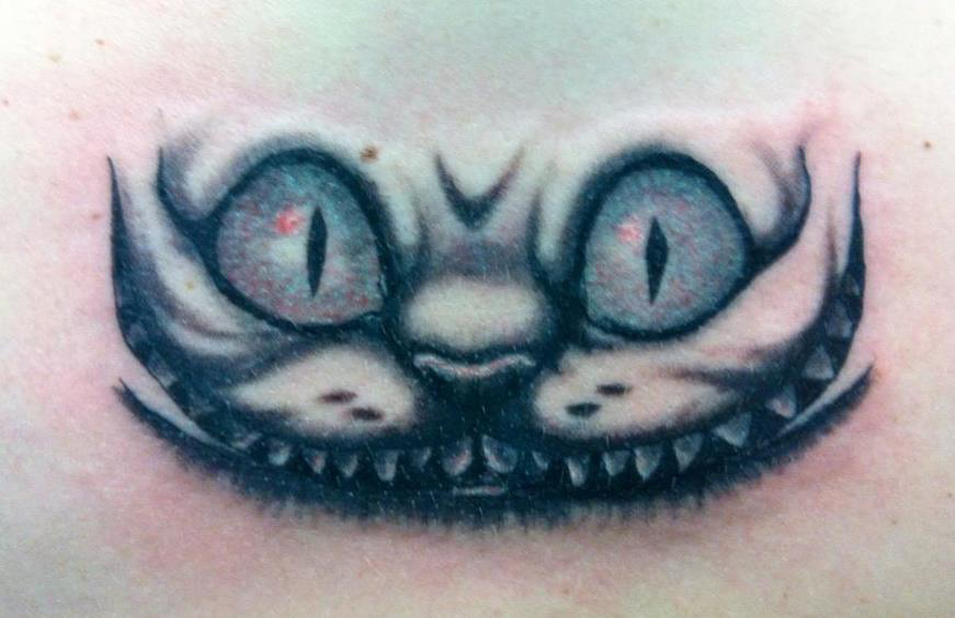 tattoo cheshire cat alice in wonderland