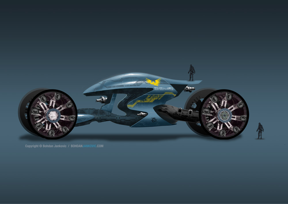 sci-fi rover futuristic Vehicle Design