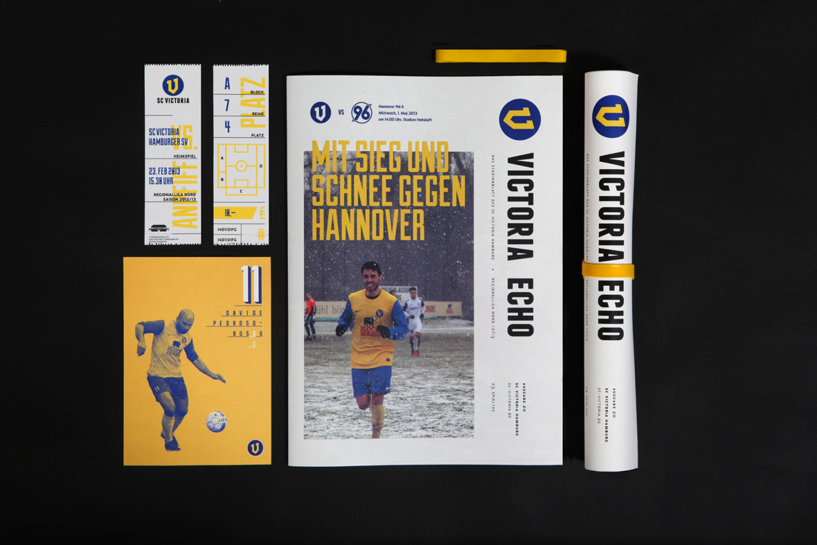hamburg victoria football soccer sport fan amateur redesign tradition club magazin stadium Futbol blue yellow