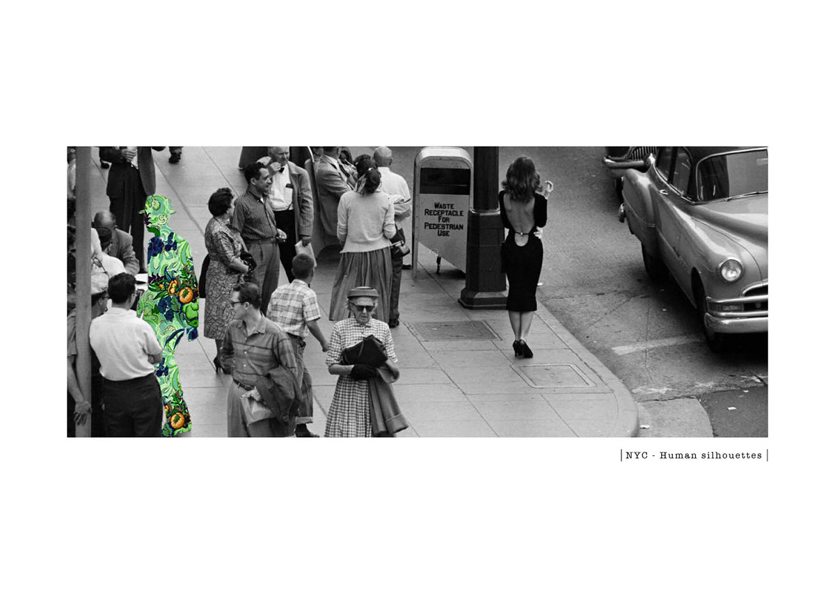 collage digital Patterns nyc newyork Layout blackandwhite life