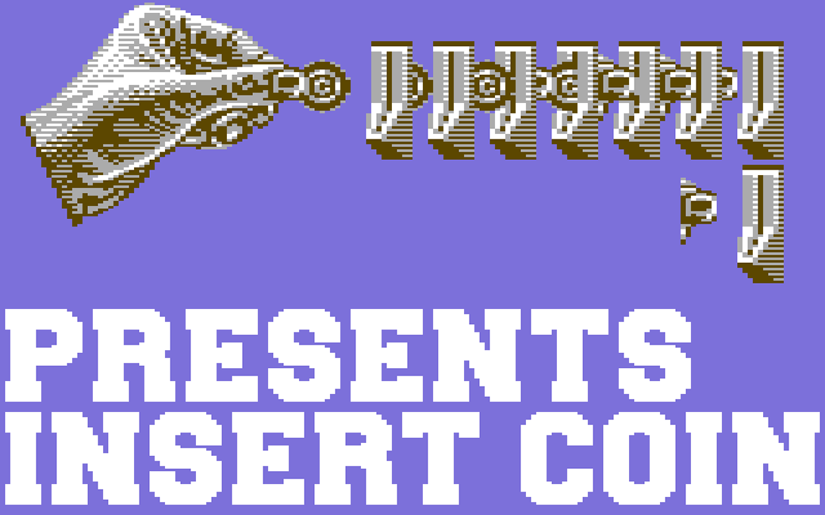 C64 pixel 8-bit demoscene oldskool Insert coin